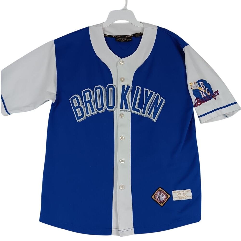 Oh Trading Company Brooklyn Royal Giants Vintage‎ Baseball Jersey Men XL Blue 8